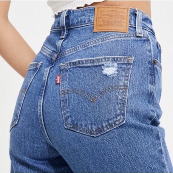 Levi's 70's High Rise Distressed Flare Jeans in Sonoma Step sz 26 - Picture 2 of 16